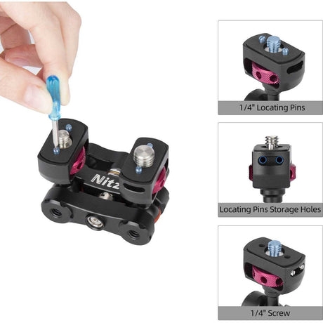 Nitze Magic Arm Double Ball Head (1/4-20 To 3/8-16 ARRI Pen) (N50F) - image 3 of 5