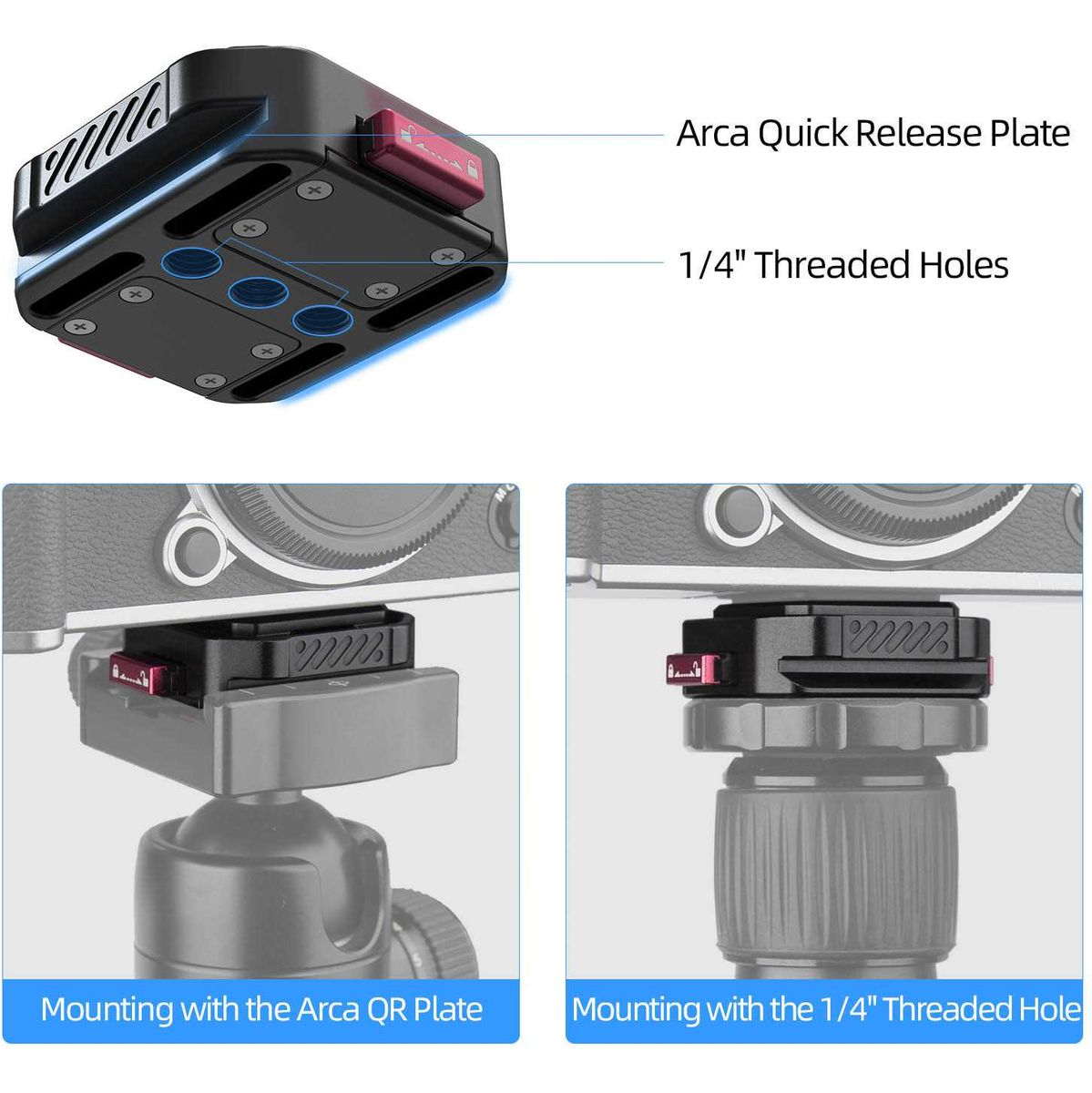 Nitze Mini Quick Release Plate w/ Mount (N51-A1) - image 3 of 5