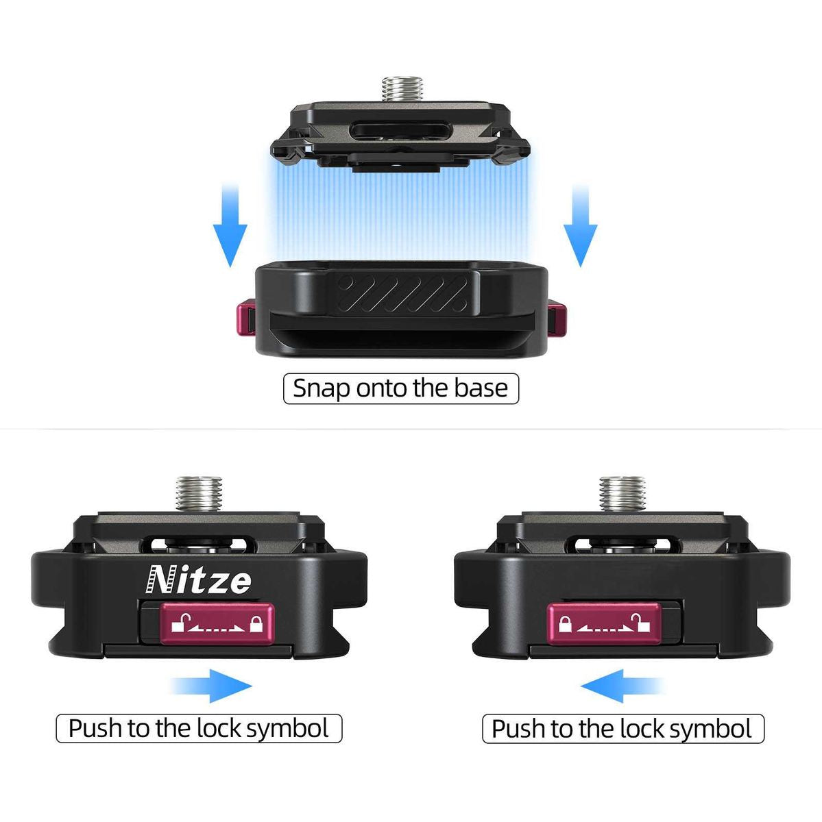 Nitze Mini Quick Release Plate w/ Mount (N51-A1) - image 5 of 5