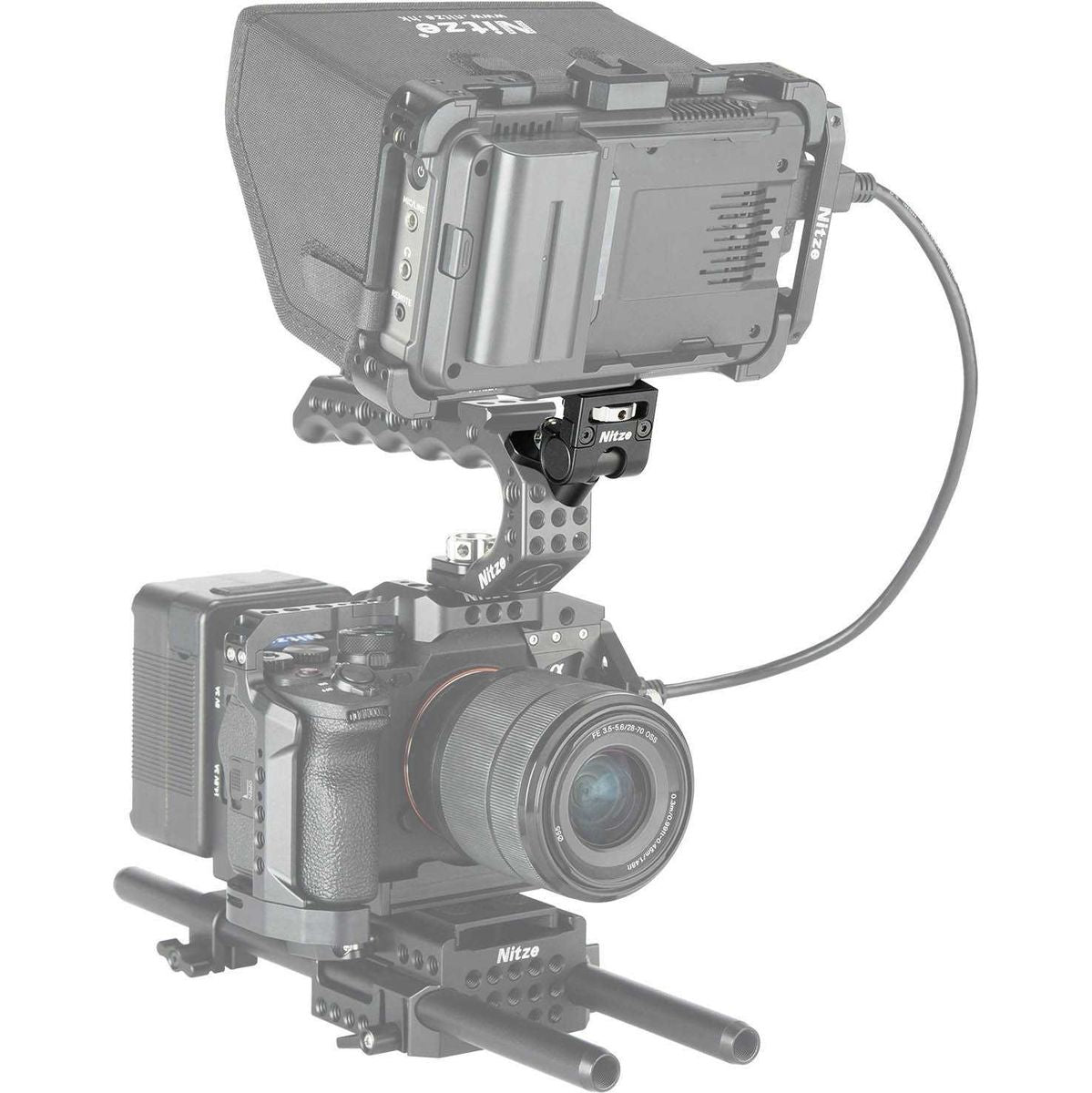Nitze Monitohouder Swivel & Tilt - 3/8 ARRI Loc Pins To 1/4 (N54-F/4.0) - image 3 of 5