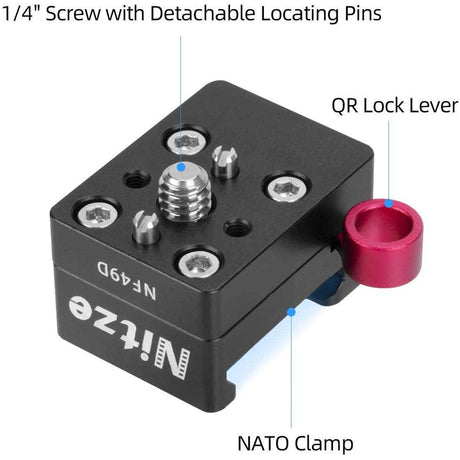 Nitze Nato Clamp w/ 1/4 EN ARRI Locating Pins (NF49D) - image 4 of 5