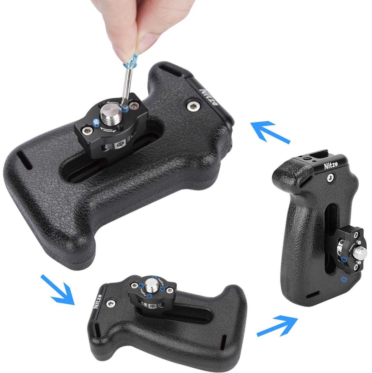 Nitze Zijhandgreep w/ 3/8 Screw EN ARRI Loc Pins (PA22-H5) - image 2 of 5