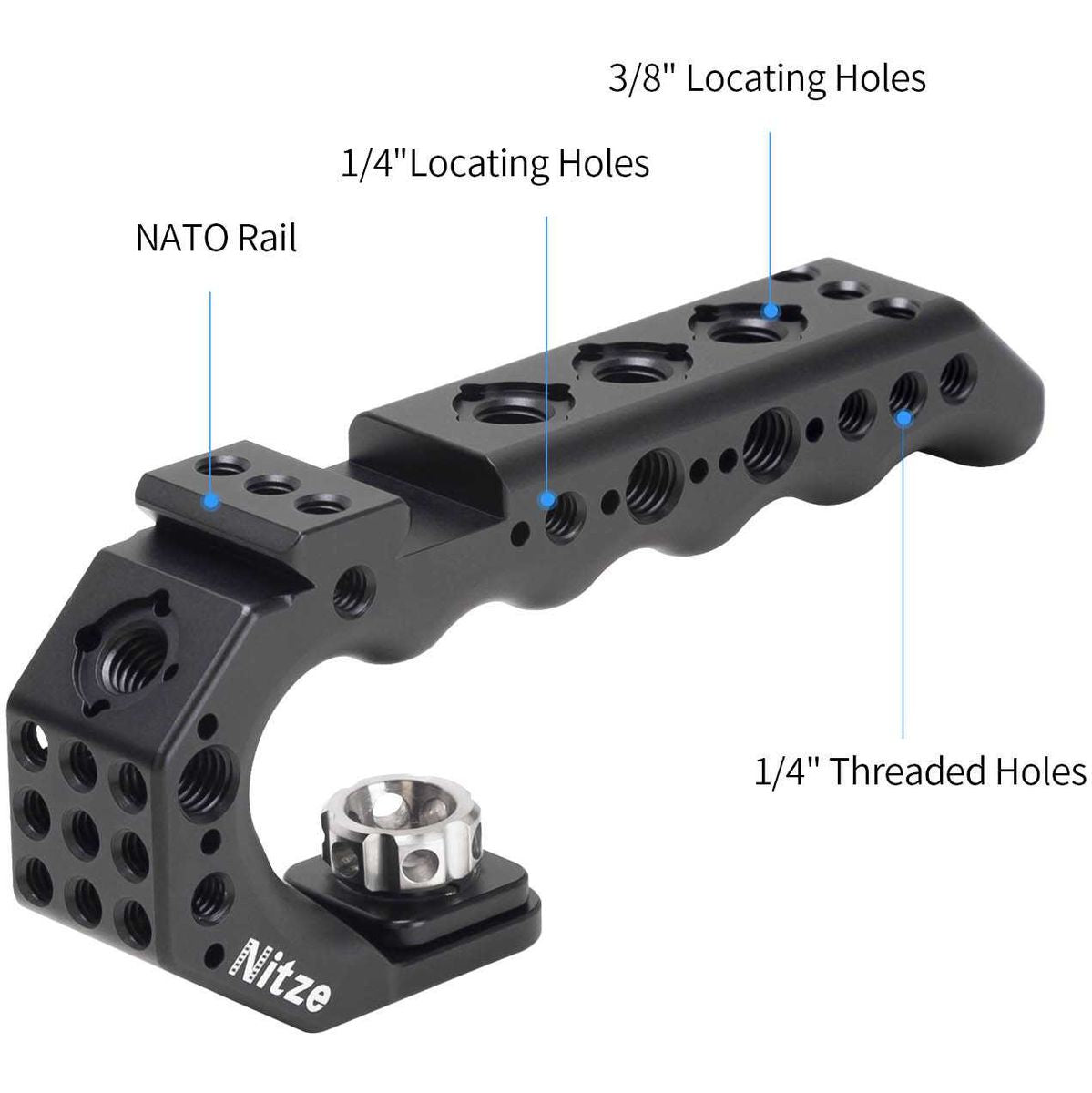Nitze Stinger Handle 3/8 ARRI Locating Pins (PA28-BK) - image 2 of 5