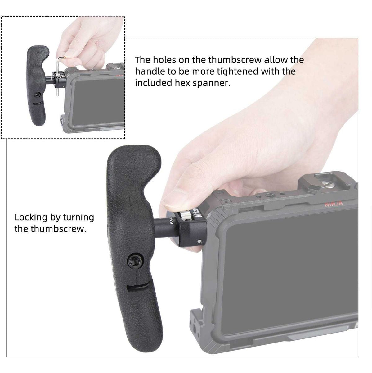 Nitze Side Handle Kit w/ 1/4-20 Screw w/ ARRI Locating Pins (PA32D) - image 3 of 5
