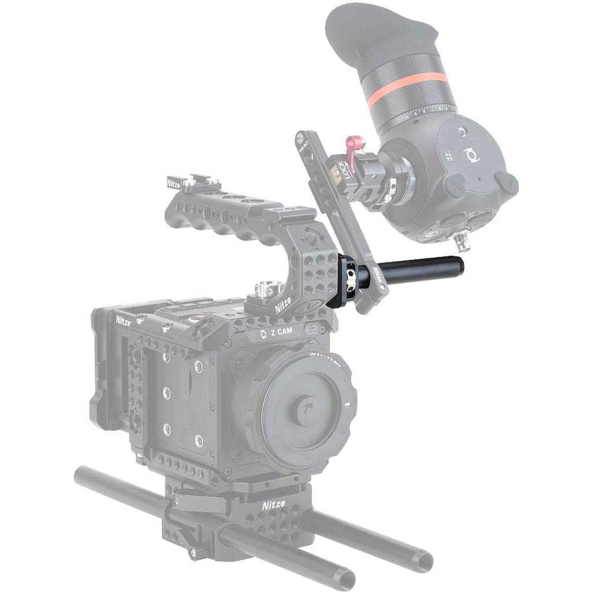 Nitze 15mm Alu Rod 1/4SCHROEF & ARRI Loc Pins (100MM/4) (R15-4A100) - image 4 of 4