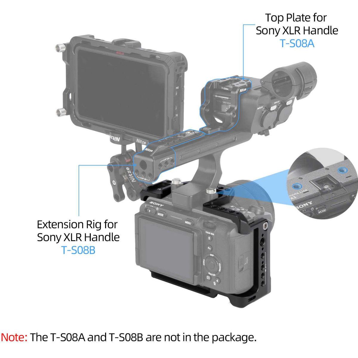 Nitze Full Cage For Sony FX3 / FX30 (T-S11A) - image 4 of 5