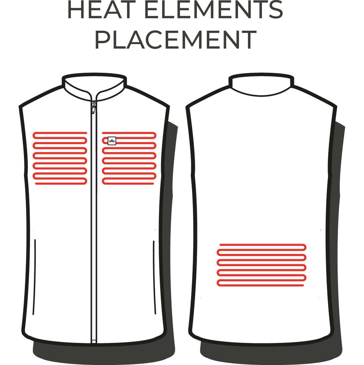 Heat Experience Heatx Heated Core Vest Mens XL Black/Grey - image 4 of 4