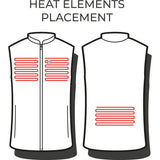Heat Experience Heatx Heated Core Vest Mens XL Black/Grey - image 4 of 4
