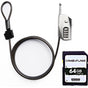Camouflage Trailcamera Lock + SDXC 64GB