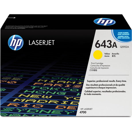 HP 643A Colour LaserJet Cartridge Yellow SC Q5952A