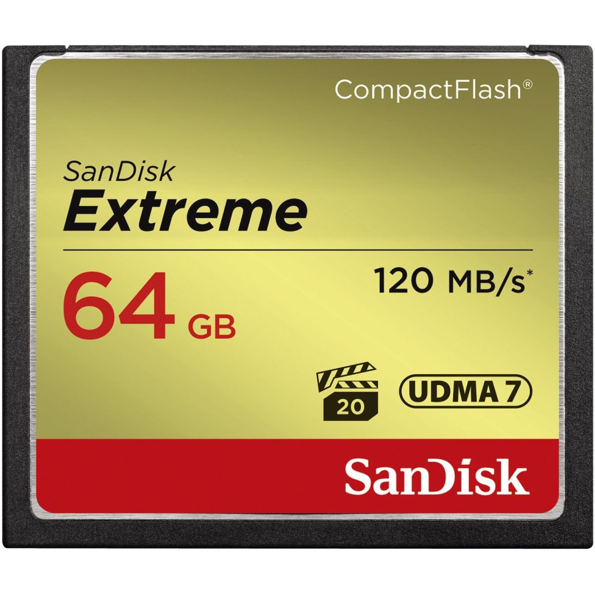 SanDisk CF Extreme 64GB 120MB/Sec 85 MB Write UDMA 7
