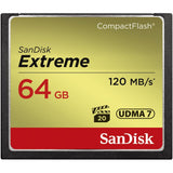 SanDisk CF Extreme 64GB 120MB/Sec 85 MB Write UDMA 7