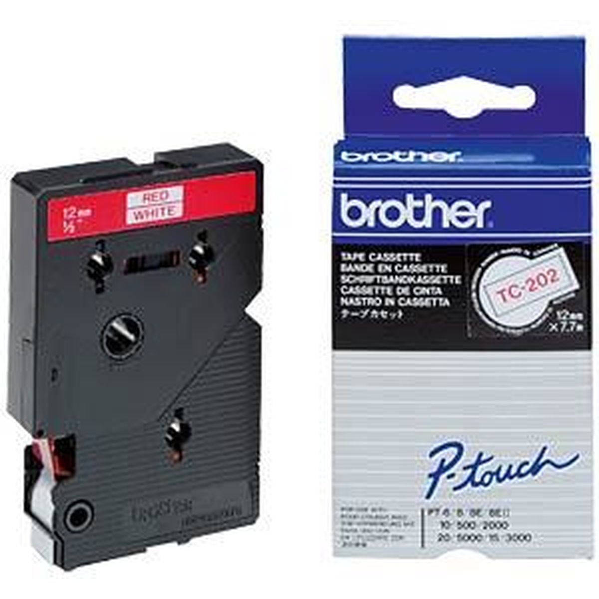 Brother TC202 Tape Cassette 7.7M12mm