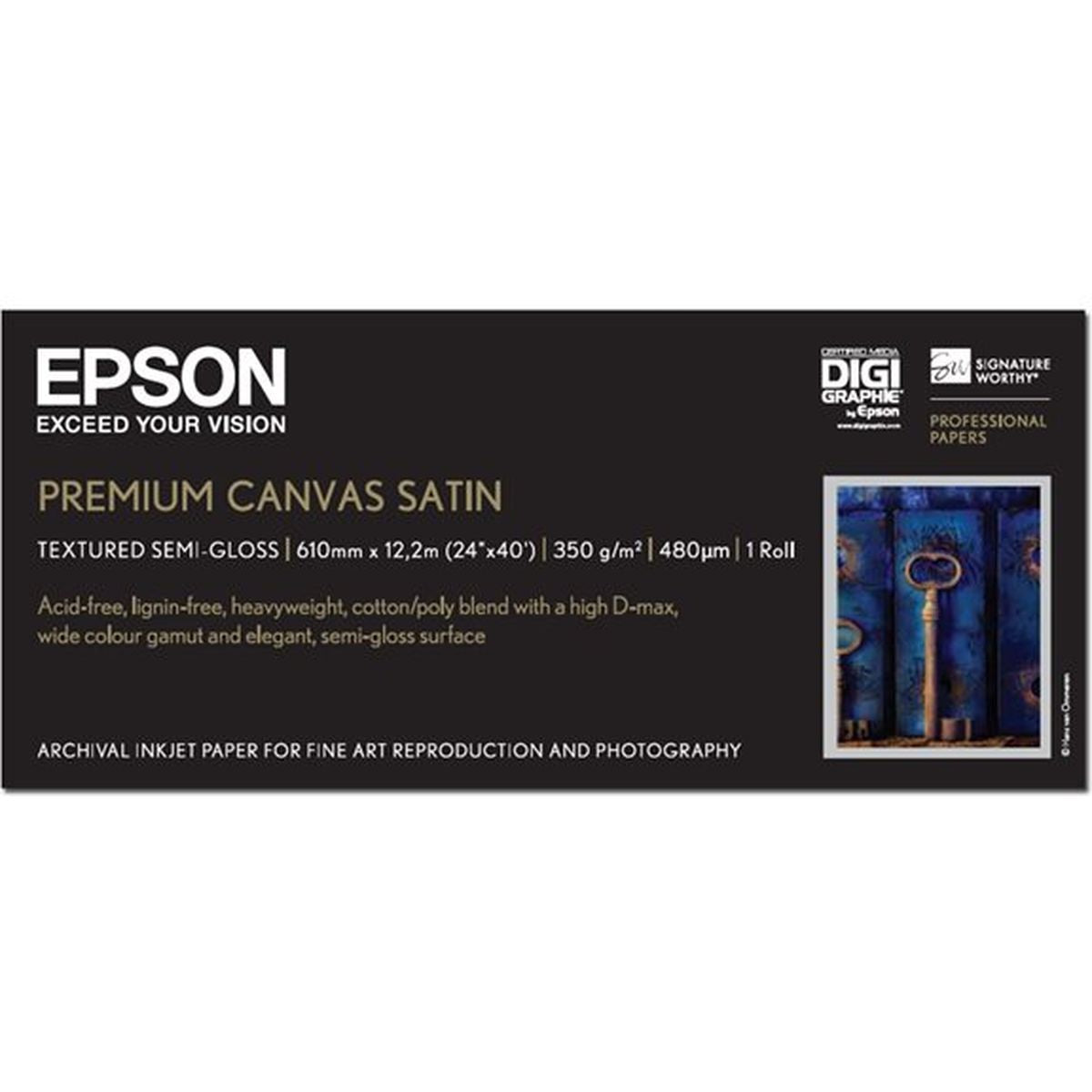 Epson Premier Art Water Resistant Canvas Inktjet 350G/M2 610