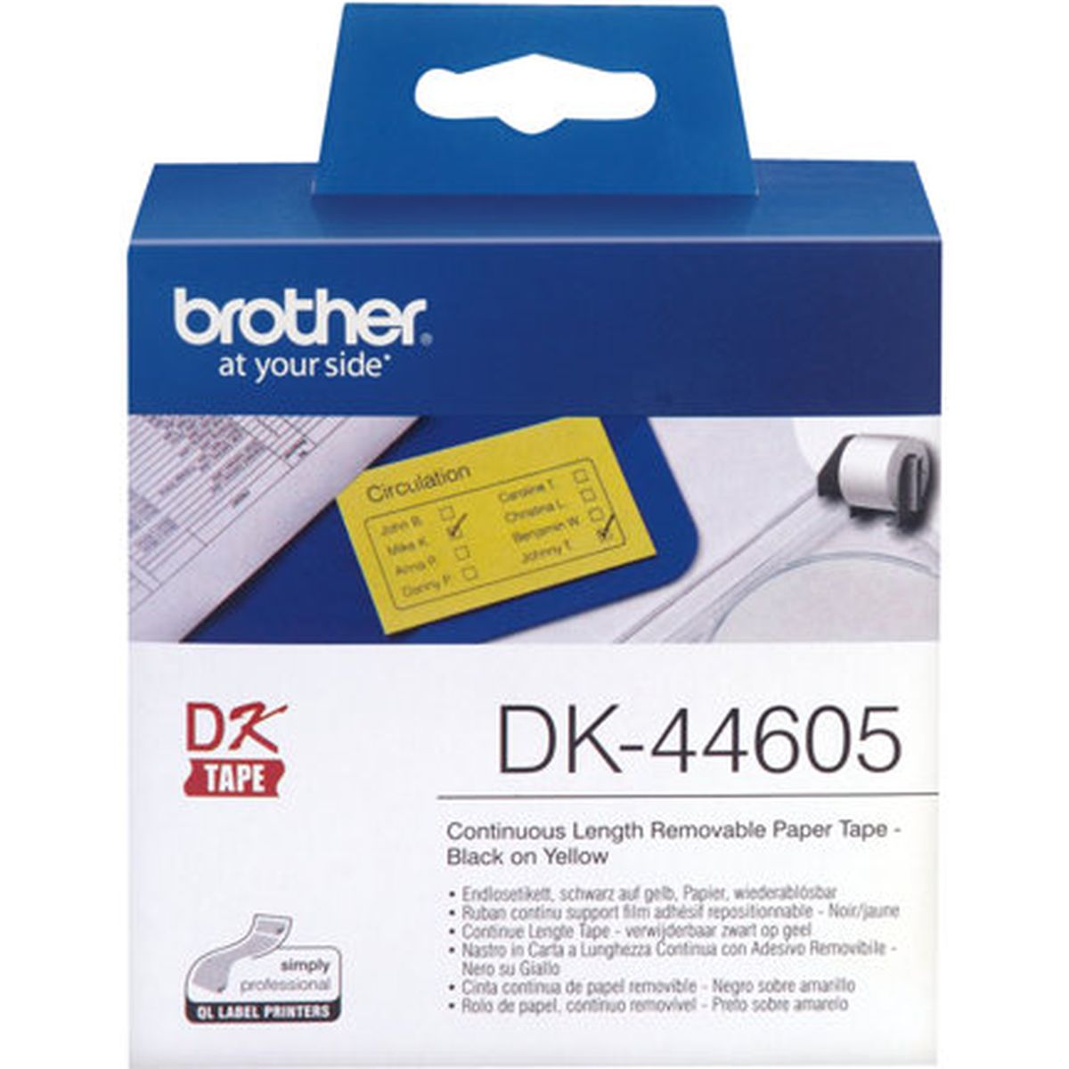 Brother DK44605 Endless Label Paper Gelb - image 3 of 3