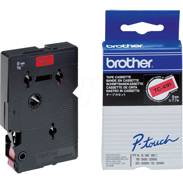 Brother TC-Tape Sort/RØD 9mm
