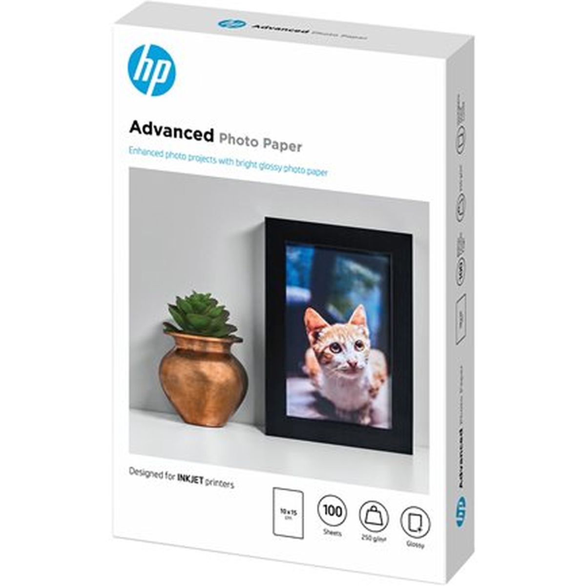 HP Q8692A 250G/M2 100x150mm 100 Sheets Borderless - image 2 of 3