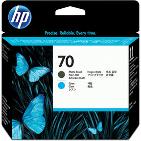 HP 70 Print Head Matt Black And Cyan SC C9404A