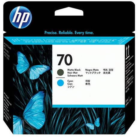 HP 70 Print Head Matt Black And Cyan SC C9404A - image 2 of 2
