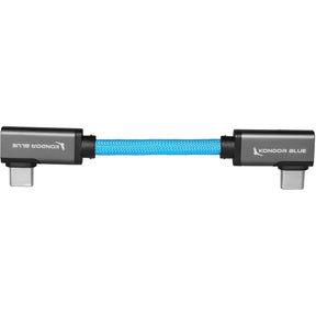 Kondor Blue KB-USBC-RA-4 4" USB-C 3.2 Dual Right Angle Cable Kondor Blue