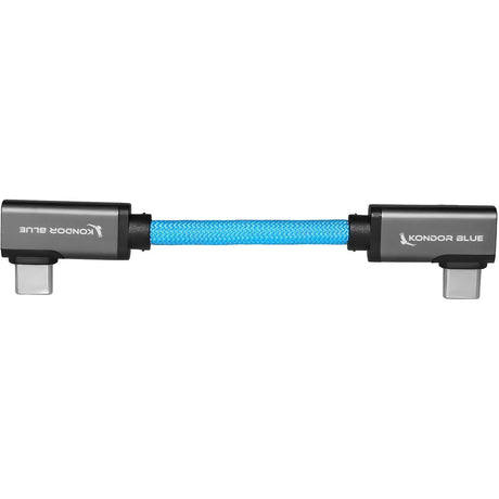 Kondor Blue KB-USBC-RA-4 4" USB-C 3.2 Dual Right Angle Cable Kondor Blue
