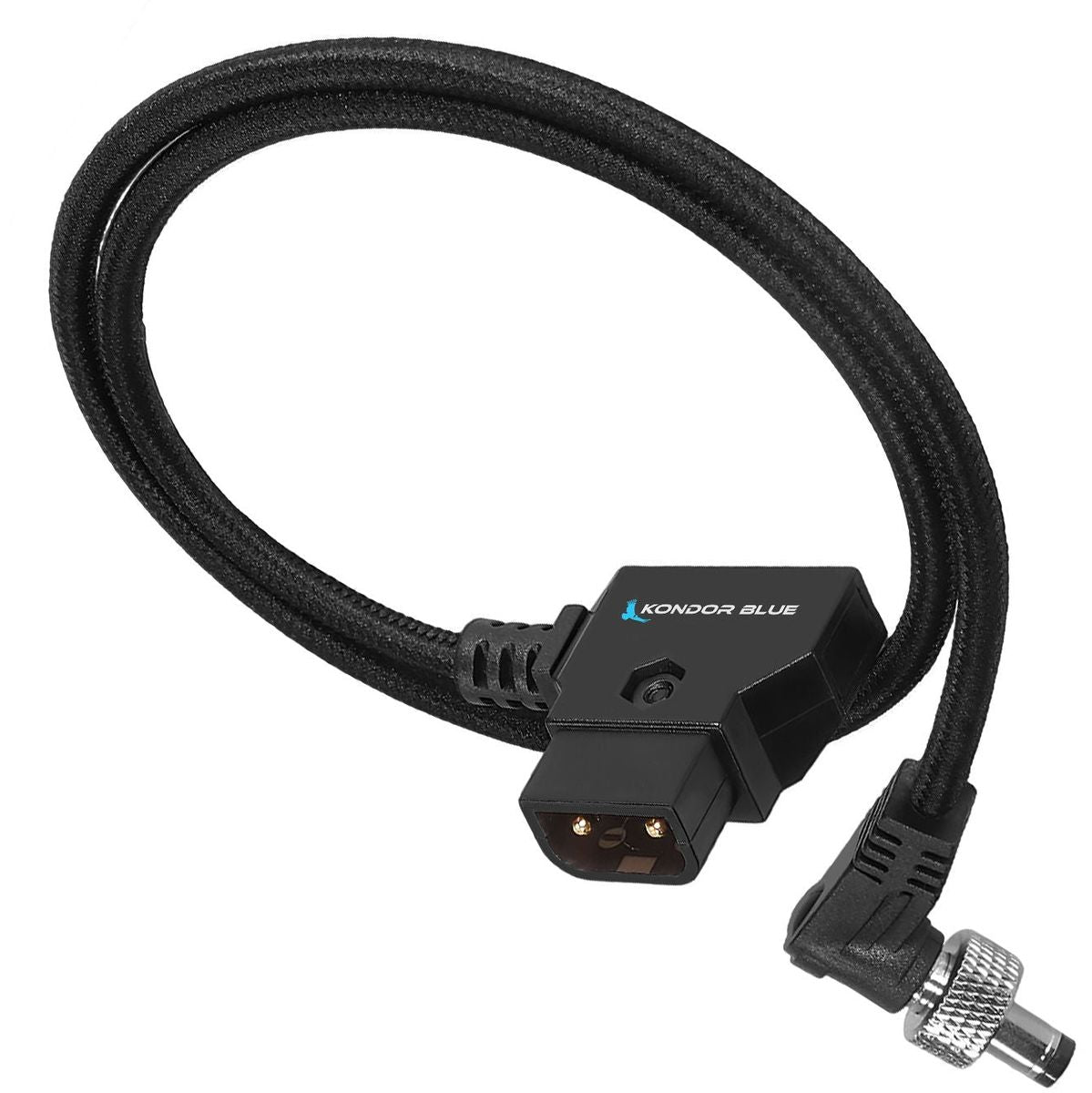 Kondor Blue KB-DT-DC-18-BK 18" D-Tap To Locking DC Power Cable Raven Black
