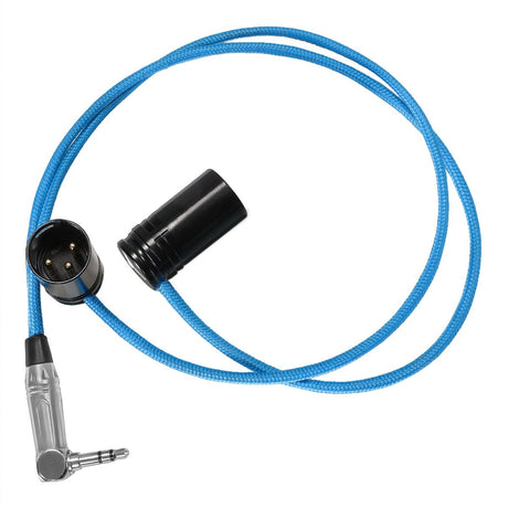 Kondor Blue KB-DMXLRTRS-LP 16" Straight Dual Low Profile Right Angle XLR