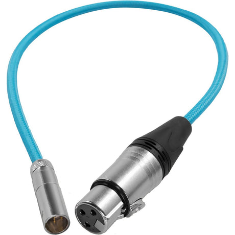 Kondor Blue KB-MXLR-16-R Mini XLR To XLR For BMPCC 6K Pro/C70 Camera Black 16"
