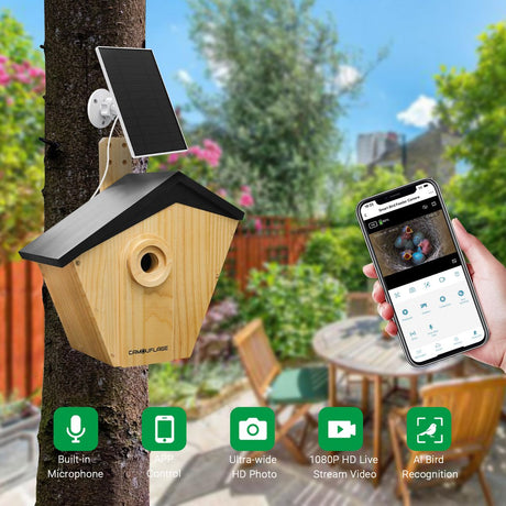 Camouflage EZ Birdbox Bird Nest w/ Built-In AI Camera - image 3 of 5