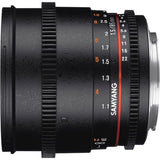 Samyang 85mm T1.5 VDSLR II Sony E-Mount