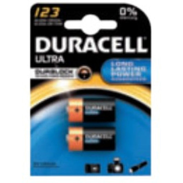 Duracell Lithium Battery 123 2-PAK VE=10