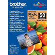 Brother Glossy Photo Paper White 100x150mm 50 Sheets BP71GP5
