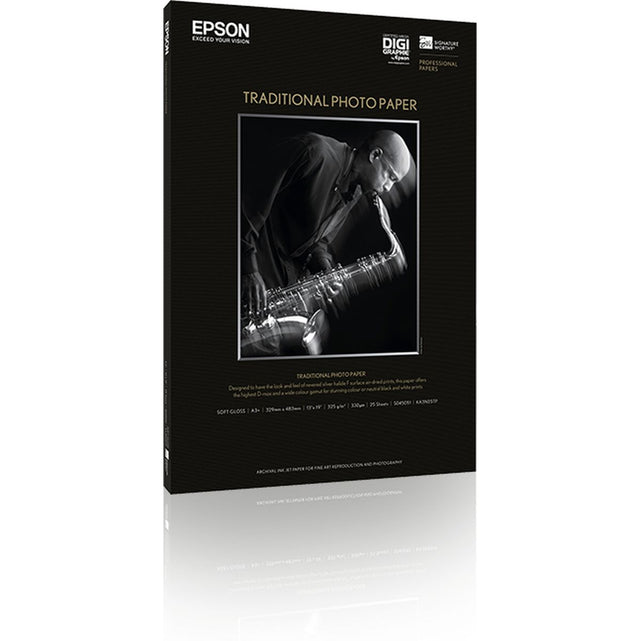 Epson Traditional Photo Paper A3+ 25 Sheets