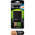 Duracell CEF27 Battery Charger + 2X AA And + 2X AAA
