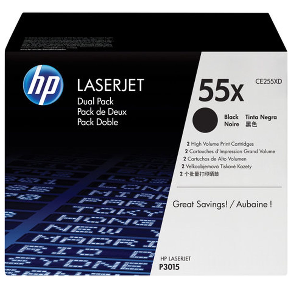 HP LaserJet CE255XD Cartridge Black HC 2-pack CE255XD - image 2 of 2