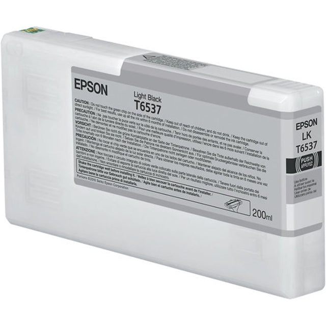 Epson T6537 Light Black Standard Capacity 200m