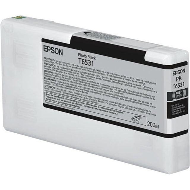 Epson T6531 Photo Black Standard Capacity 200ml Cardridge