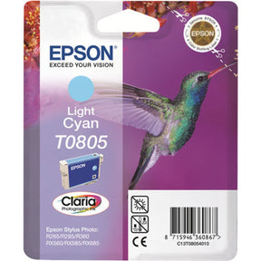 Epson T0805 Ink Cartridge Light Cyan Standard Capacity 7.4m