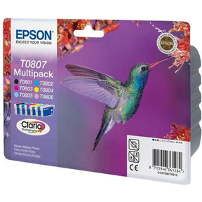 Epson T0807 Black And Five Colours Standard Cap