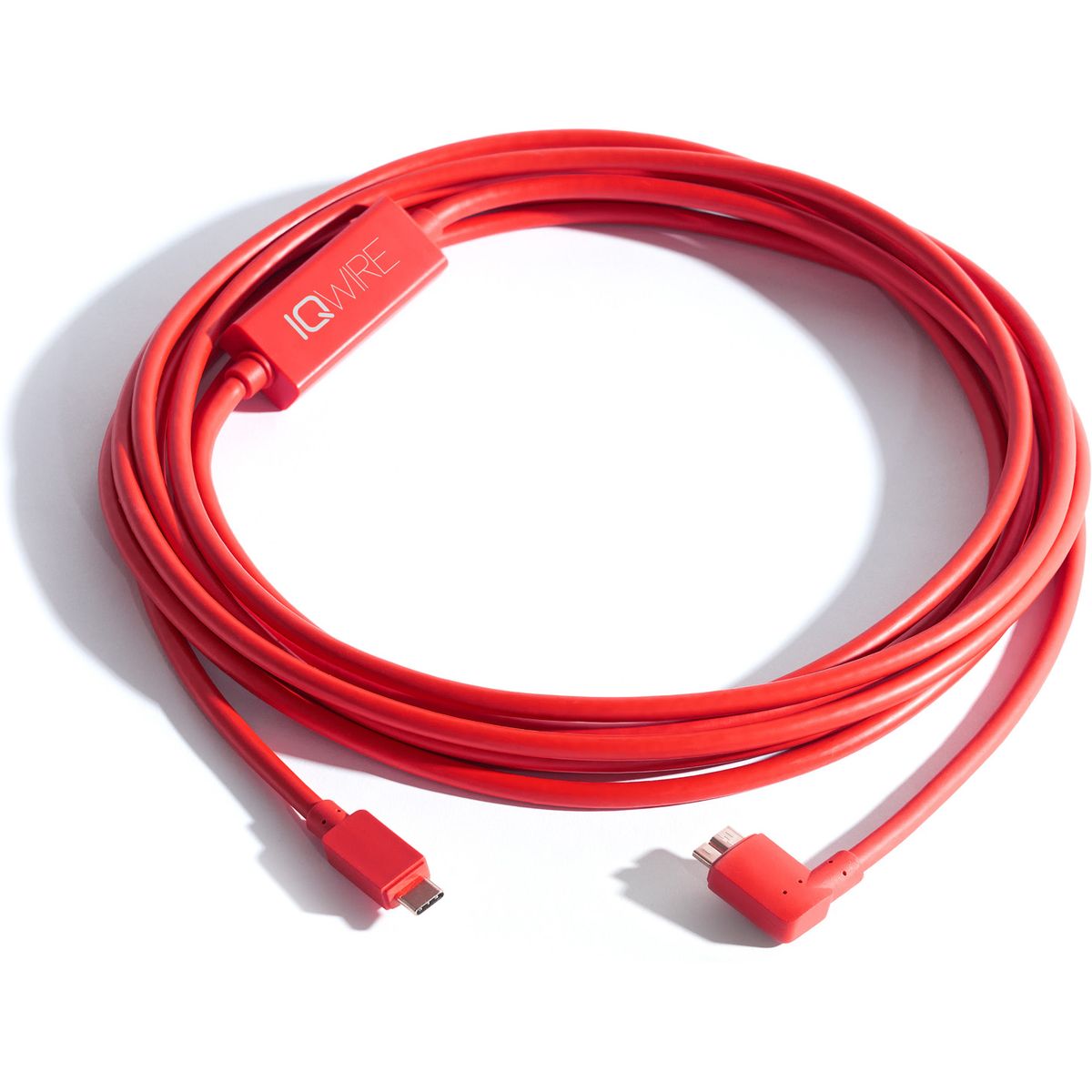 IQwire 16' (5m) USB C To Micro-B Right Angle