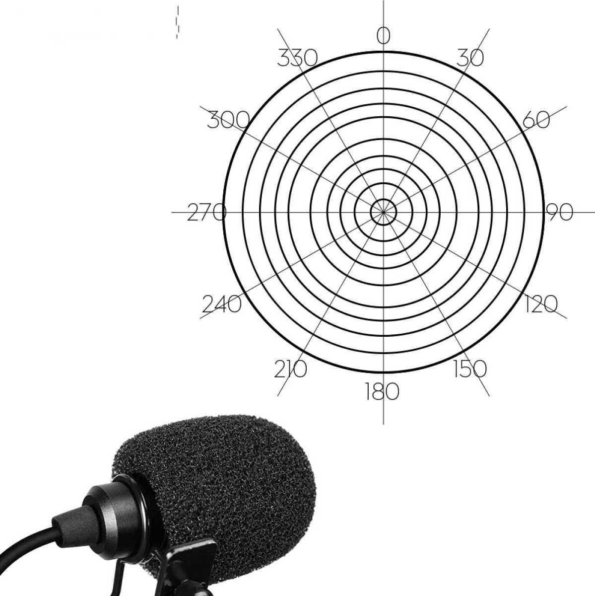 Comica Omnidirectional LAV Microphone 120cm Cable 3.5mm CVM-M-01 (COM-CVMM01) - image 3 of 5