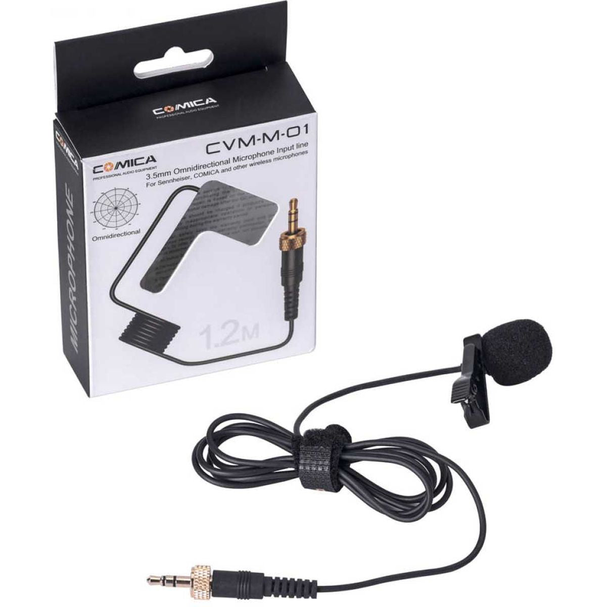Comica Omnidirectional LAV Microphone 120cm Cable 3.5mm CVM-M-01 (COM-CVMM01) - image 4 of 5
