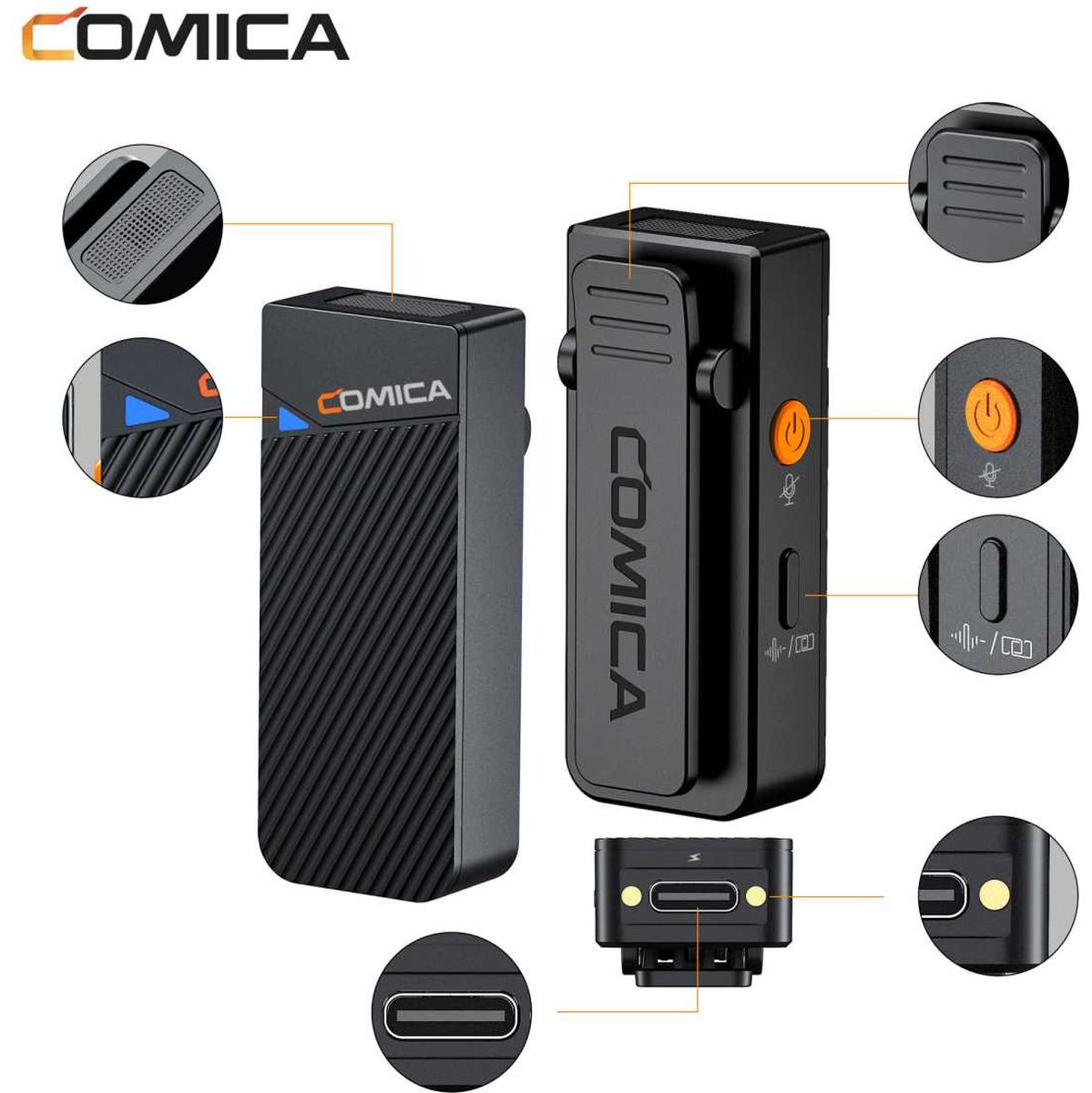 Comica 2.4G Mini Wireless Microphone - 1 Transmitter Vimo C1 (COM-VC1) - image 5 of 5