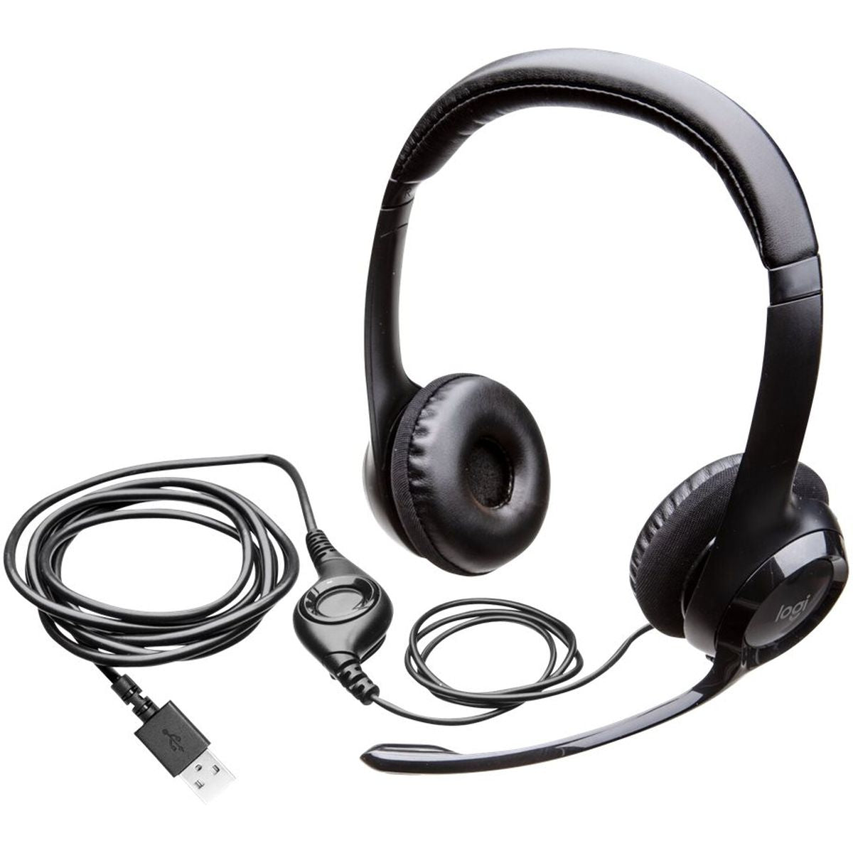 Logitech H390 Headset Black - USB - image 2 of 3