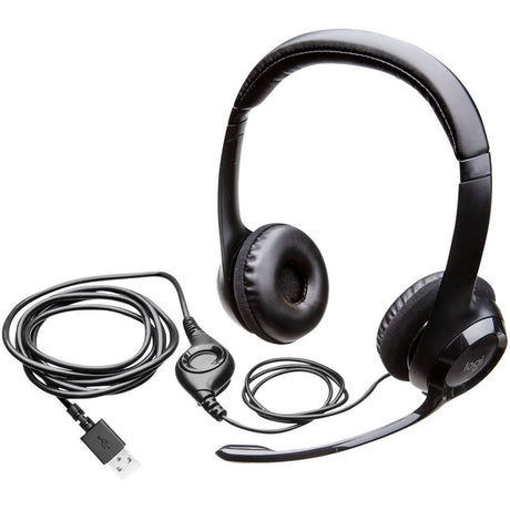 Logitech H390 Headset Black - USB - image 2 of 3