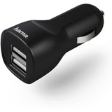 Hama Car Charger Pico Dual USB 2.4A Black