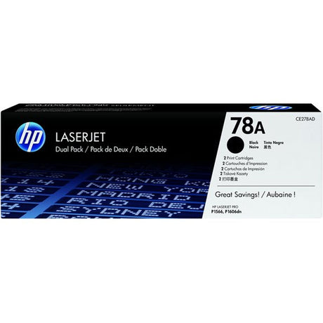 HP 78A LaserJet Cartridge Black SC 2-pack CE278AD - image 2 of 2