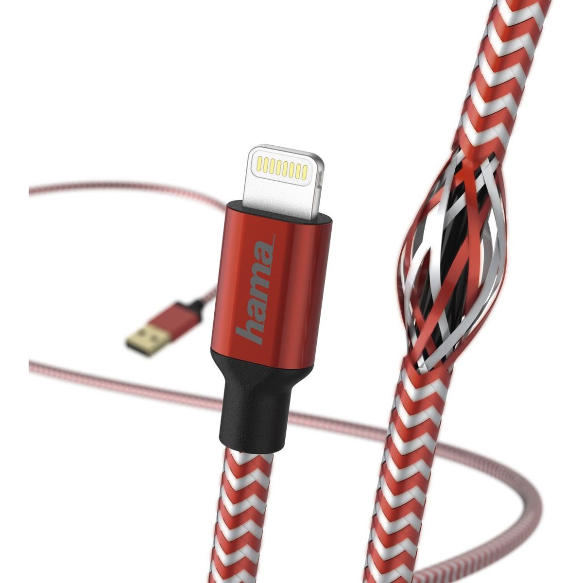 Hama Charge/Synchro Cable Reflected Lightning 1.5m Red - image 3 of 3