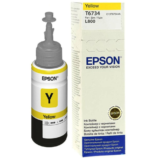 Epson T6734 Yellow Ink Bottle 70ml C13T67344A