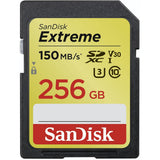 SanDisk SDXC Extreme 256GB V30 U3 UHS-I 150MB/s